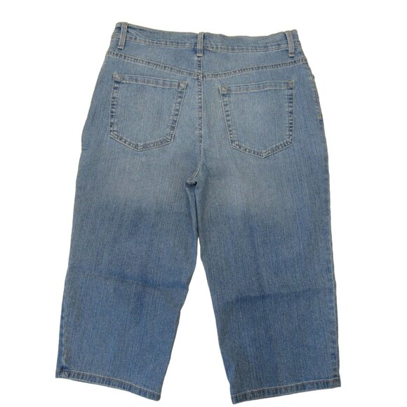 Gloria Vanderbilt Women Amanda Capri Jeans Size 10 -Stretch-classic-Straight leg - Picture 3 of 10